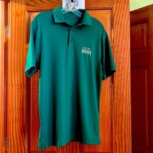 Notre Dame, mens small, Under Armour polo